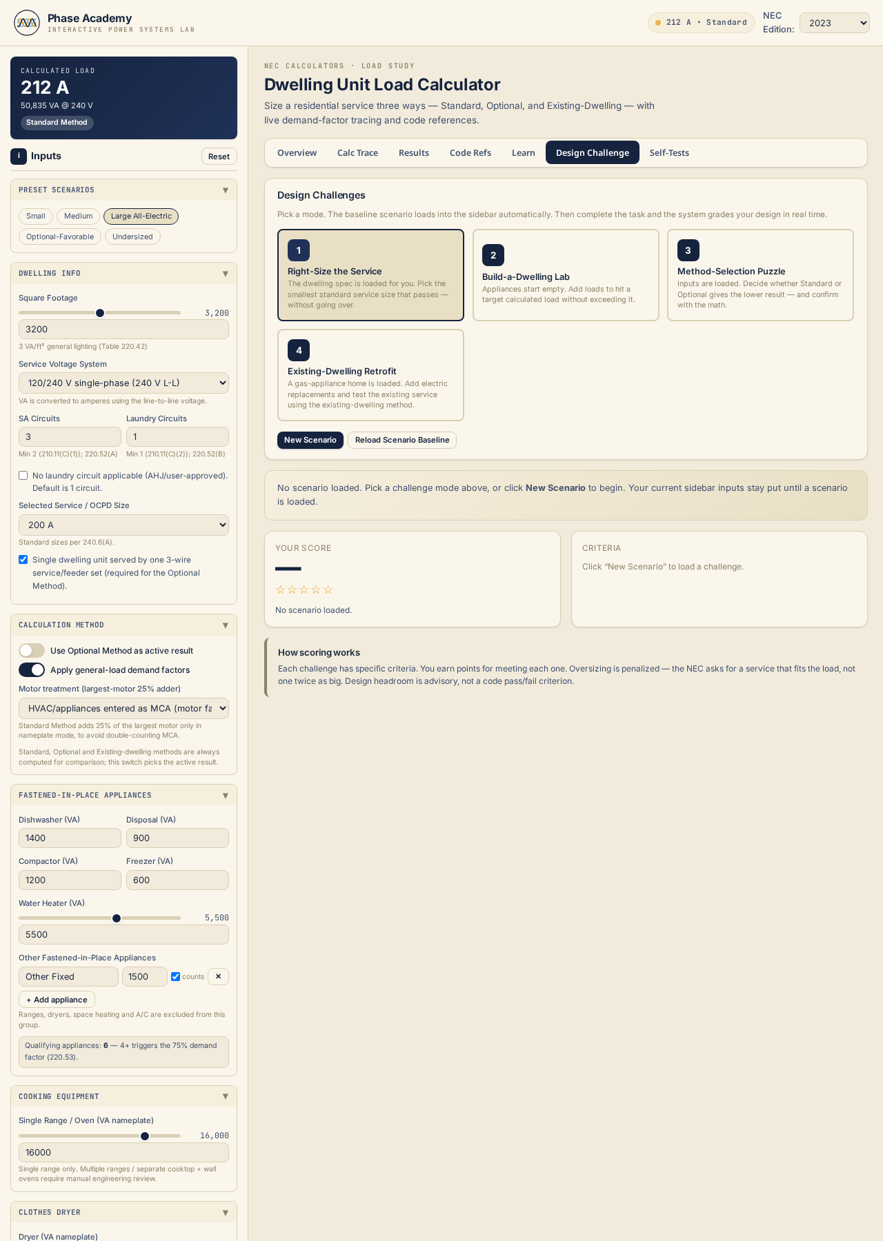 Design challenge mode