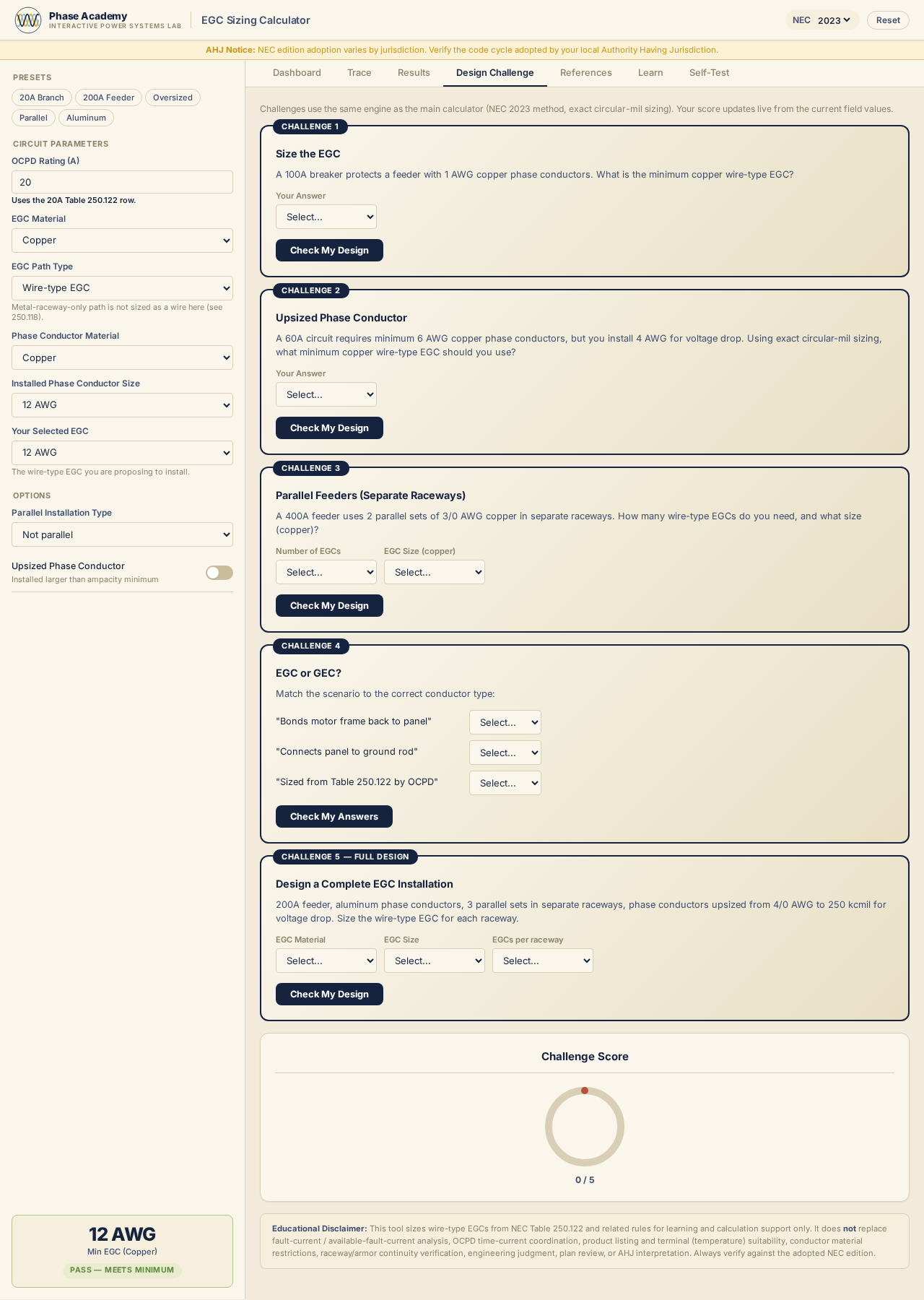 Design Challenge scenario prompts