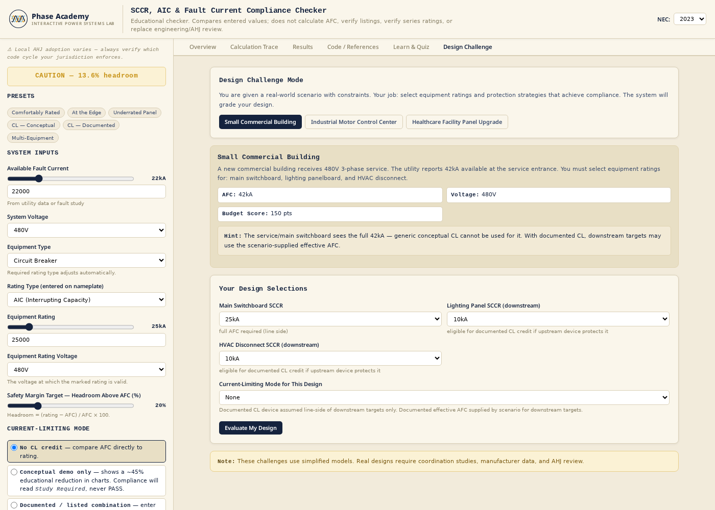Design Challenge with graded scenarios